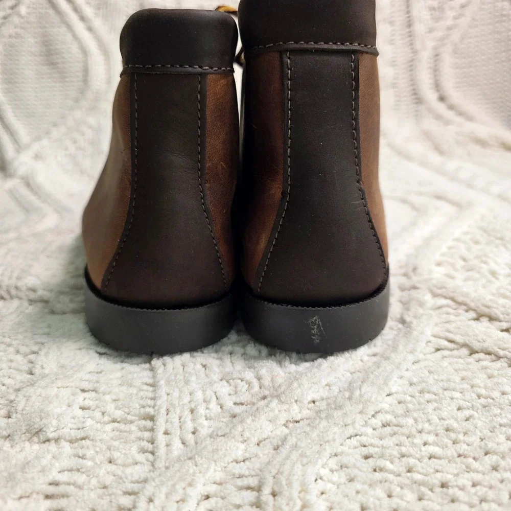 VTG G.H. Bass Outdoor Chukka Boots Brown Leather Moc Toe Mens 7 M Excellent